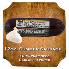 12 oz. Garlic Summer Sausage – Ohlemacher's Wisconsin Meat & Cheese ...